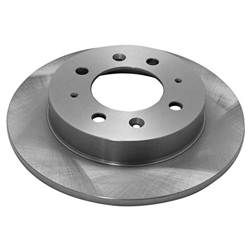 Image of TRQ Rear Brake Pad and Rotor Set Ceramic Solid Rotors