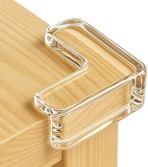 20 Pack Corner Protector Baby, Clear Coner Guard Furniture Corner & Edge Safety Bumpers Cushion for Table Edges & Sharp Coners, Baby Proofing, L Shaped