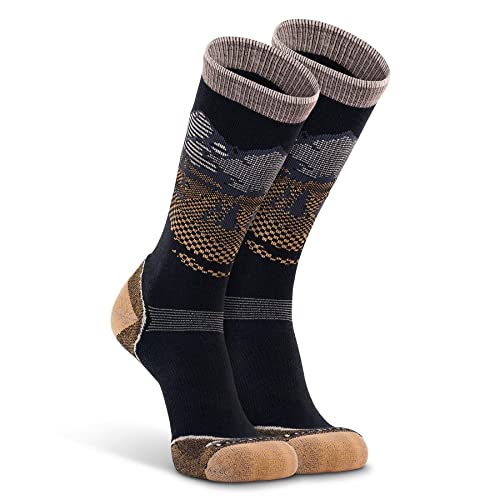 FoxRiver Adult Hike Matterhorn Lightweight Crew Socks, LG, Black