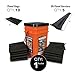 Quick Dam Grab & Go Flood Kit – 5x 5ft Barriers & 10x 2ft Bags – 50ft Total Coverage – Water-Activated Flood Protection with Hi-Vis Orange Storage Bucket