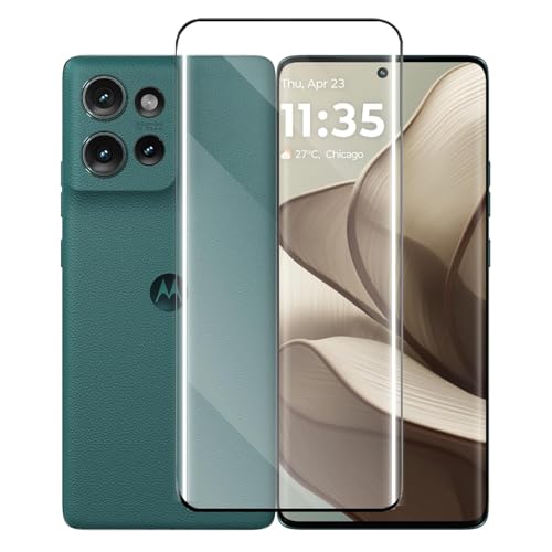 Image of Tempered Glass Screen Protector Compatible For MOTO EDGE 50 with Easy Self Installation Kit