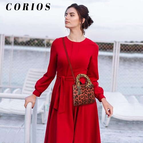 Image of Leopard Print Handbag - Women's PU Leather Crossbody Bag, Waterproof, Fashion Messenger & Satchel Bag