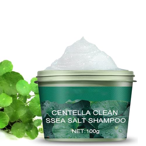 Champú De Sal Marina, Champú Natural Anticaspa, champú exfoliante para el cuero cabelludo, Control de la grasa y suavizante anticaspa para el cabello, Cuero cabelludo refrescante