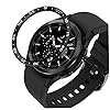 Bezel Ring Compatibel met Samsung Galaxy Watch 4 Classic 46mm Anti Scratch Protection Case Black SmartWatch