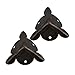 BQLZR Corner Ornament 24x24mm Vintage Bronze Metal Decorative Corner Bracket for Box Pack of 20