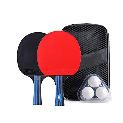 BESPORTBLE Conjunto de Raquete de Tênis de Mesa Conjunto de Pong Paddle Com 3 Bolas (Cor de Bola de