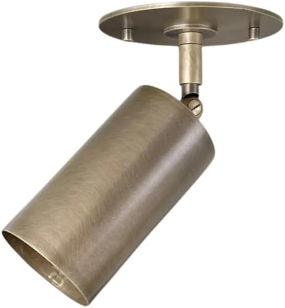 Adjustable Angle Ceiling Spot Light – Solid Brass Antique Brass Finish – Modern Flush Mount Directional Spotlight – Industrial Ceiling Light Fixture for Kitchen, Hallway, Bedroom (Polished Brass)