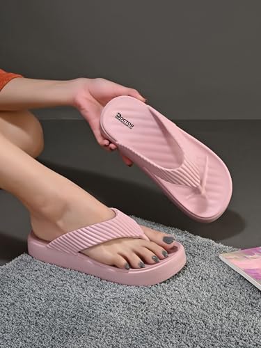 Image of DOCTOR HEALTH SUPER SOFT Women Soft EVA Flip Flops | Lightweight Cushioned Slippers | Anti-Slip Casual Sandals for Indoor Outdoor Everyday Wear