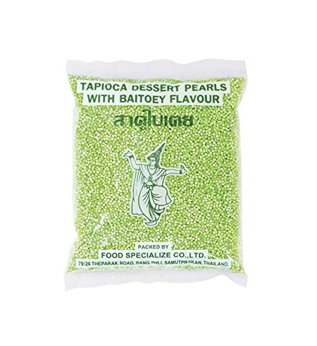 grüne kleine Tapioka Perlen mit Pandan Geschmack 400 g Cover