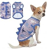 UNIPUP Dinosaur Costume UPF 50+ Sun Protection Dog Shirt - Sleeveless Cooling Vest for Small Dogs...