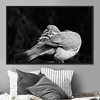 Framed Canvas Wall Art Bird Canvas Prints Home Artwork Decoration for Living Room,Bedroom - 16x24 inches
