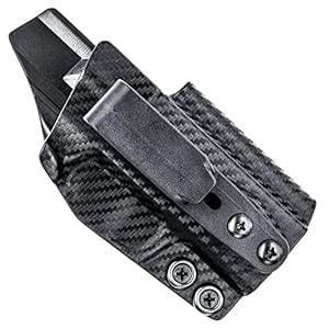 Rounded Optics/RMR Cut Tuckable IWB KYDEX Holster | Claw Compatible | ‘Posi-Click’ Retention | Custom Fit | Adj. Cant & Ride Height | 100% US Made | CF BLK