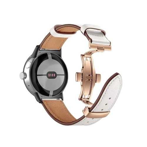 [LOKLNEYK] �{�v�܂肽���݃o�b�N���o���h�ɓK������Google Pixel Watch 2/1(Rose button white)