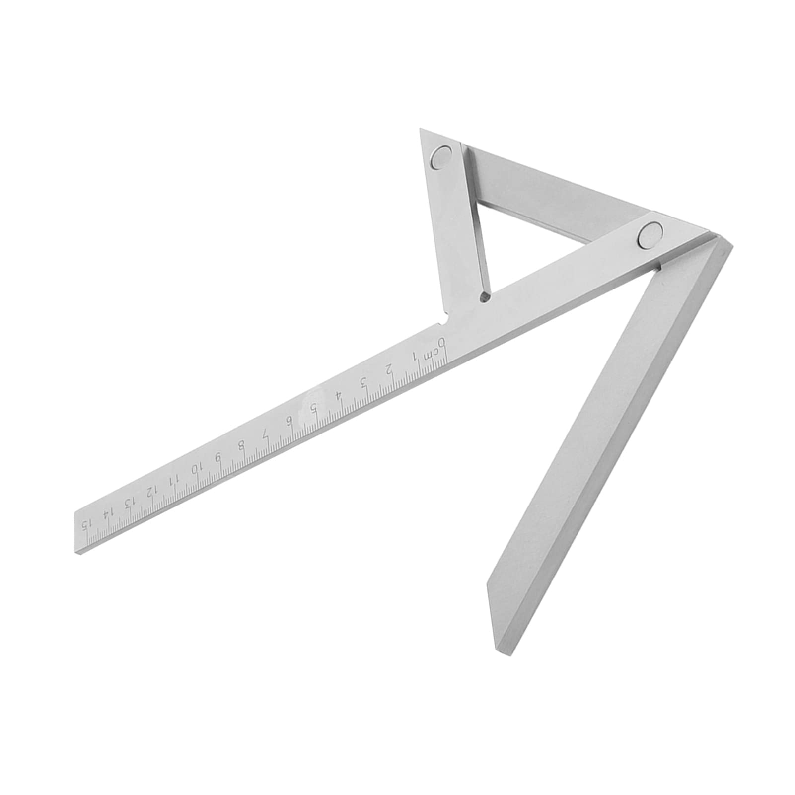 Pasamer Zentrierwinkelmessgerät, Silber, Kunststoffkonstruktion, 150 x 130 mm