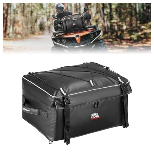 Can am atv with luggage KEMIMOTO ATV Storage Bag for All Terrain