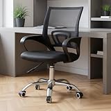 オフィスチェア デスクチェア 椅子 人間工学設計 メッシュ 360度回転 アームレスト ハイバック 無段階昇降 リクライニング 疲れない コンパクト