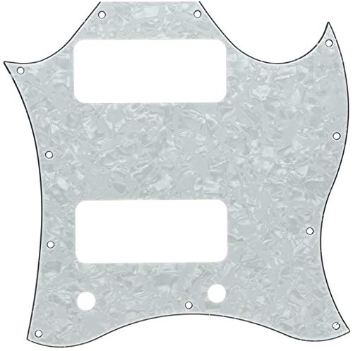 Dopro Standard SG Special Full Face Guitar Pickguard with P90 Pickup Hole White Pearl