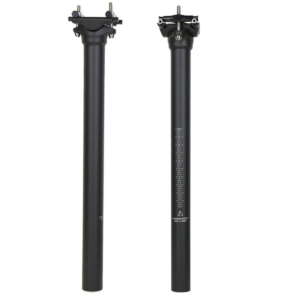 QIKU Carbon Tige de Selle Convient pour Les vélos de Route de vélo de Montagne 350/400mm