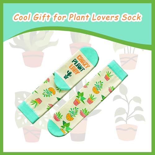Novelty Crew Sock- Cactus Socks For Women Teens Girls CRAZY PLANT LADY Succulent Sock Nature Lover Gifts Plant Mom Christmas Birthday New Year Spring gifts2