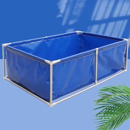 Piscina rectangular con marco de metal sobre el suelo para niños y adultos, incluye válvula de flujo, perfecta para relajarse en el patio trasero y actividades acuáticas de verano