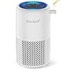 Air Purifier for Home Bedroom, AromaRoom H13 HEPA Air Filter For Smoke Pollen Dander Hair Smell Air Cleaner, 3-in-1 Filter with Sleep Mode, Quiet Air Cleaner For Pets, Home, Baby Room (White)