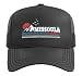 Missoula Montana Vintage Mountains Pride Trucker Hat with Adjustable Mesh Back, Black