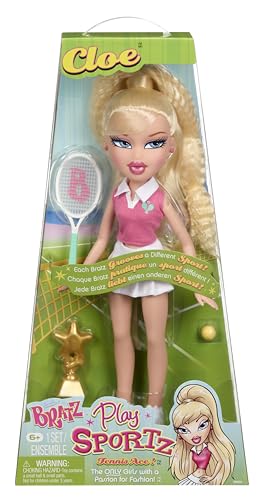 Bratz Play Sportz Cloe (Tennis) - Bambola Fashion con Accessori