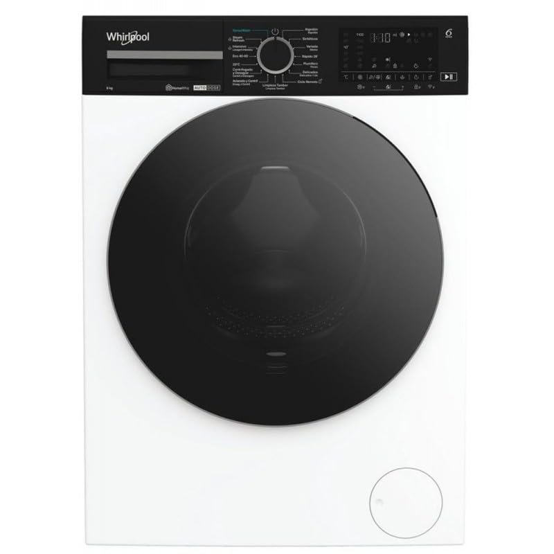 Whirlpool Waschmaschine, 8 kg, 1400 U/min, WPM 87 W, ADS SPT, Klasse A, Frontlader, freie Montage, Weiß