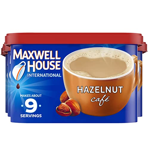 Maxwell House International Hazelnut Café-Style Instant Coffee Beverage Mix (4 Ct Pack, 9 Oz Canisters) #TOP8
