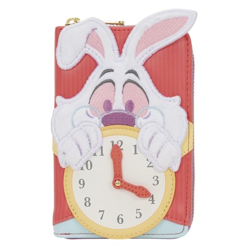 Loungefly Alice in Wonderland White Rabbit Zip Around Wallet
