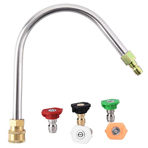 Twinkle Star Pressure Washer Gutter Cleaner Attachment with 5 Nozzle Tips, 4000 PSI