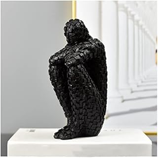 Mosaic people ornaments for living room ornaments for the home modern modern ornaments black ornaments black bookend