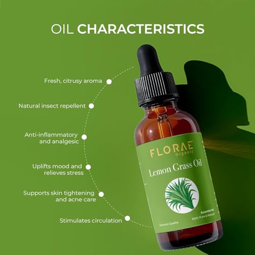 Aceite esencial de hierba limón 4 Fl Oz puro y natural miniatura 5