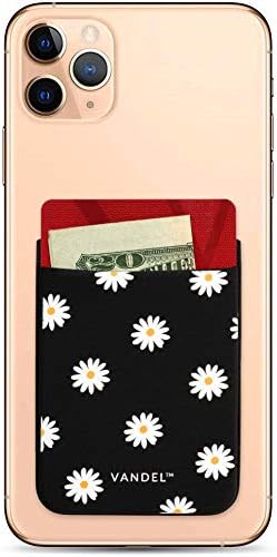 Vandel Pocket – Designer Stick-On Fabric Phone Wallet for Women and Men, Cute Credit Card Holder for Back of Phone and iPhone Case, Stretchy Fabric Adhesive Sleeve for All iPhones and Androids