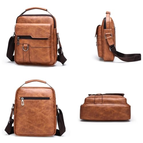Image of Handcuffs sling bag | PU Leather Cross Body bags | Travel Office Messenger | One Side Shoulder Satchel for Men With Adjustable Strap & Spacious Storage