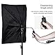 Andoer Softbox-Beleuchtungs-Set mit 3 Softboxen, 50 x 70 cm, 3 LEDs, 135 W, 3 Lichthalterungen, 2 m, Federarm für Portrait, Produkt, Video, Live-Übertragung