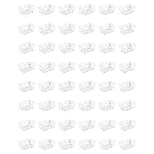 Sterilite 16088048 Storage Basket, White, 48-Pack #TOP22