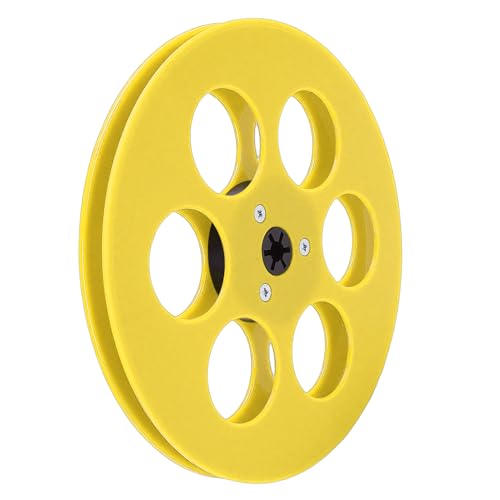Generic Carrete de Cinta Vacía de, 1/4, 7 Pulgadas, para Grabadora de Cinta de Carrete a con 6 Orificios, Repuesto de Concentrador NAB para Audiófilos (YELLOW)
