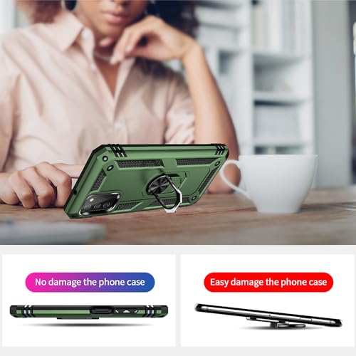 Coque Samsung Galaxy A03s antichoc vert armée avec protège-écran HD - 3