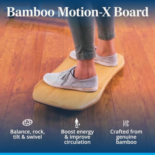 Image of UPLIFT DESK Motion-X Balance Board - 27 inch Ergonomic Wobble Board for Standing Desks, Anti-Fatigue Support for Core Engagement & Stability
