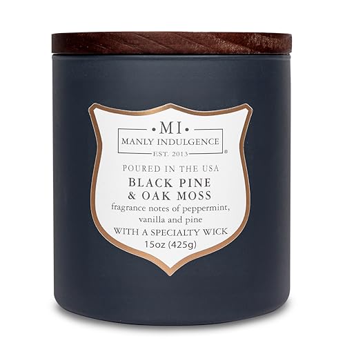 Bougie pin noir Manly Indulgence pour une ambiance chalet