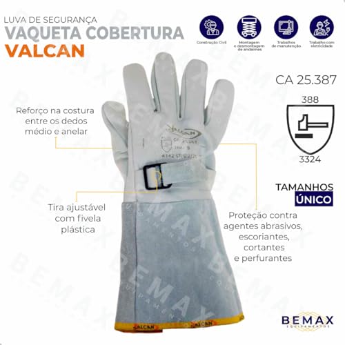 Luva De Cobertura Vaqueta Para Luva Alta Tensão Epi Valcan