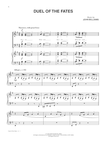 Star Wars piano sheet music de los episodios i-vi en papel 4