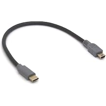 Mini USB to USB C OTG Cable USB Type C Male to Mini B Male Adapter Cord for Chromebook Pixel Digital Camera MP3 Player