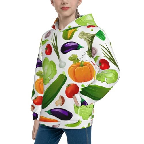 Vegetables2 Kid Hoodies Boys Sweatshirts Girls Pullover with Pocket2