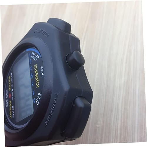 Cronómetro electrónico digital de dos sentidos para deportes y fitness, negro, marca MDybf miniatura 3