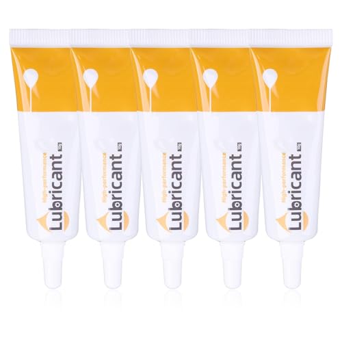 Grasa de silicona para juntas, 5 unidades, grasa multiusos para grifos de alta temperatura, silicona transparente, juntas de silicona adecuadas para purificador de agua de válvula, junta tórica (10 g)
