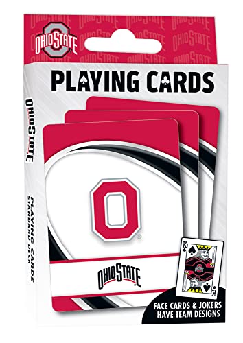 Image of MasterPieces Unisex Sports Playing Cards - NCAA Ohio State Buckeyes 54 Card Deck