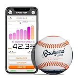 Playfinity Backyard League Gaming Baseball for Kids | Real Baseball with Sensors and App | Play, Train, Analyze and Connect with Others. Measures Throw Power, Glove Movement and More!