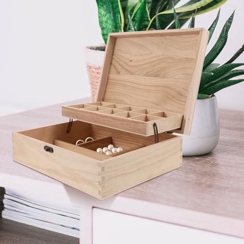 Boîte à Bijoux en Bois Organisateur à Compartiments